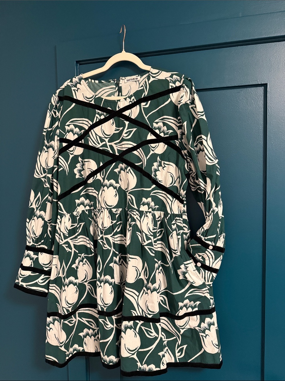 Batsheva Tulip Forest Mini Clemmie Dress